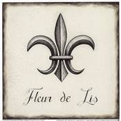 Affiche Fleur de Lis Tile