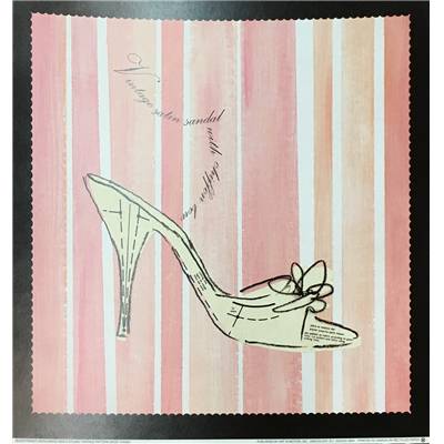 Affiche "Vintage pattern shoe"